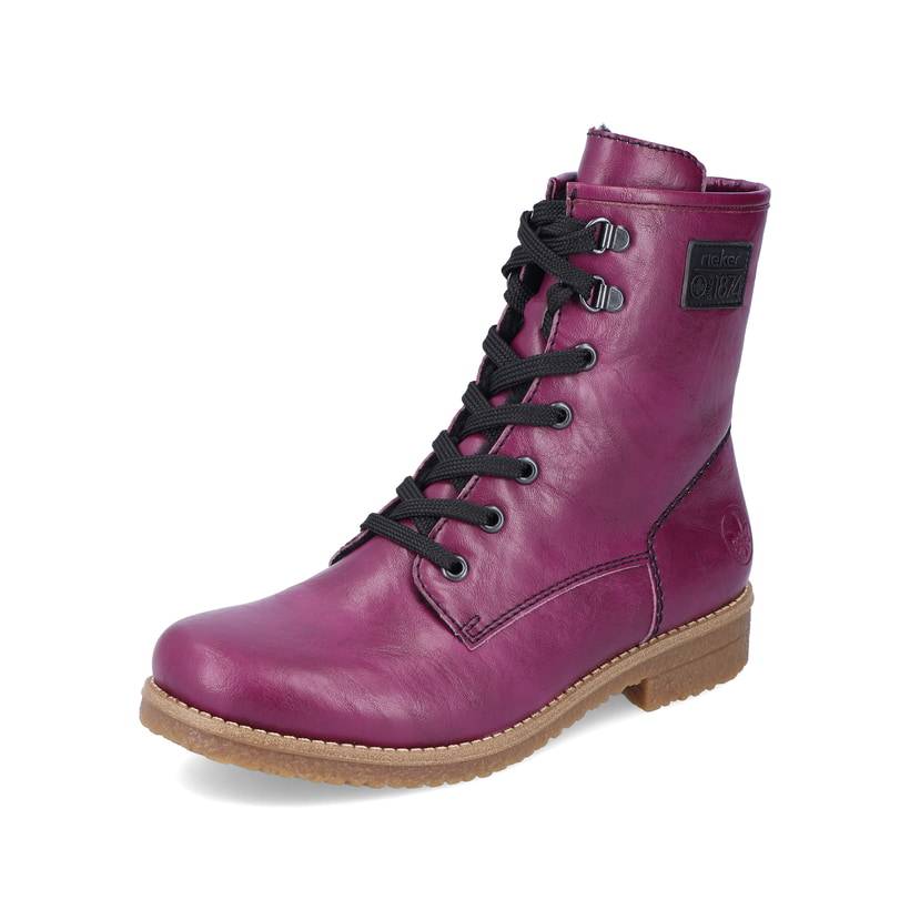 Rieker Artikelnummer 73512-30 Rieker Damen Schnürstiefel Aubergine