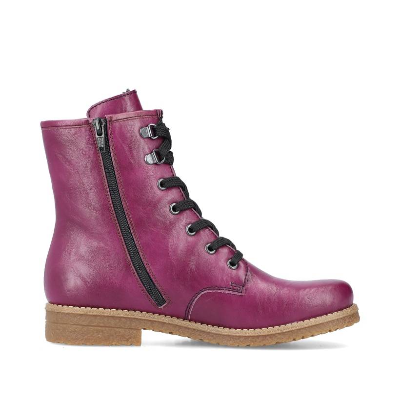 Rieker Artikelnummer 73512-30 Rieker Damen Schnürstiefel Aubergine