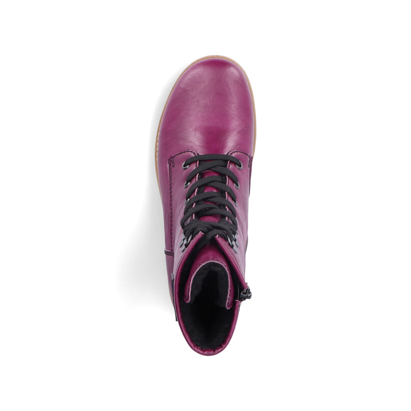 Rieker Artikelnummer 73512-30 Rieker Damen Schnürstiefel Aubergine