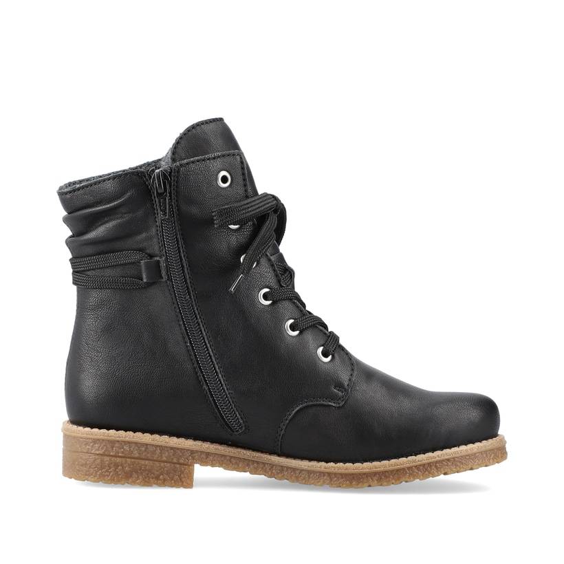 Rieker Artikelnummer 73514-00 Rieker Damen Schnürstiefel Nachtschwarz