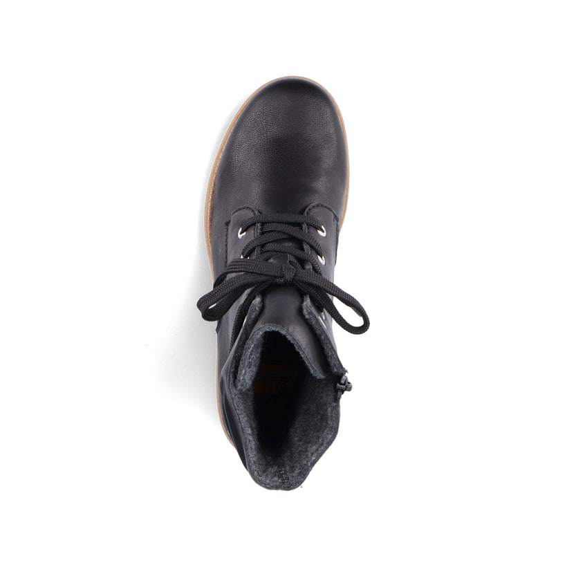 Rieker Artikelnummer 73514-00 Rieker Damen Schnürstiefel Nachtschwarz