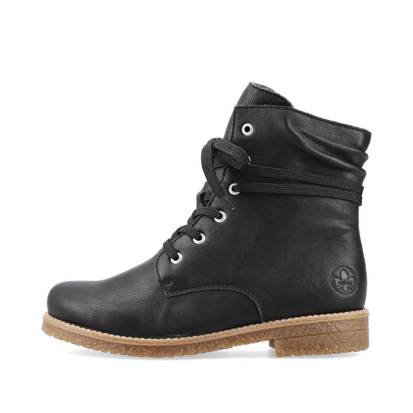 Rieker Artikelnummer 73514-00 Rieker Damen Schnürstiefel nachtschwarz