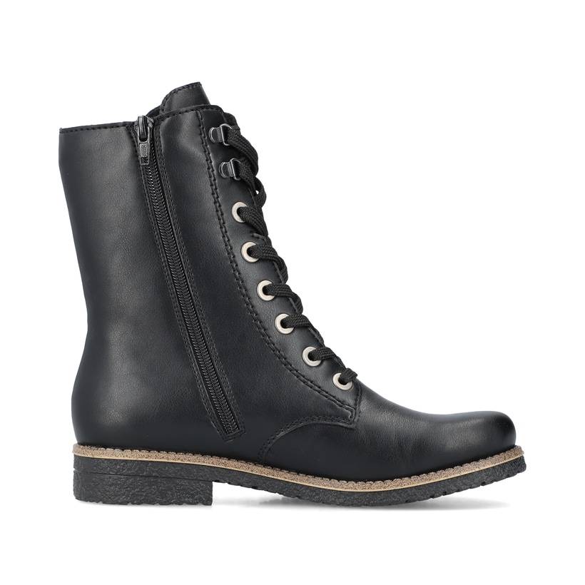 Rieker Artikelnummer 73542-00 Rieker Damen Schnürstiefel Carbonschwarz