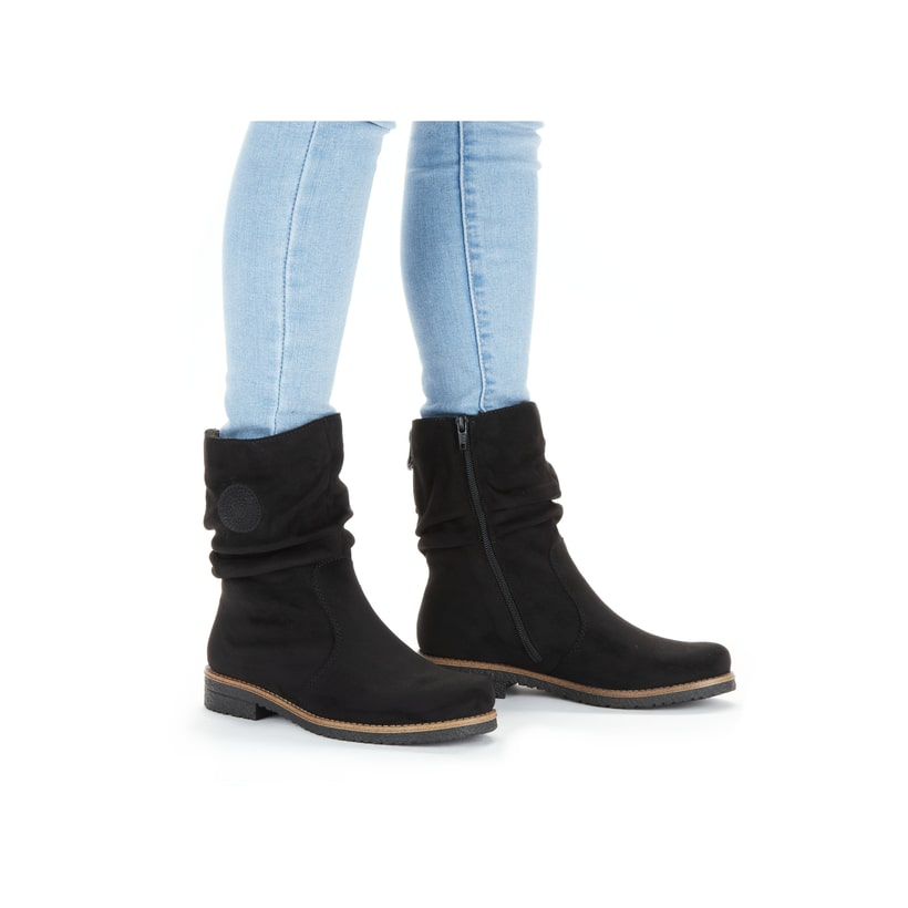 Rieker Artikelnummer 73560-00 Rieker Damen Kurzstiefel Graphitschwarz