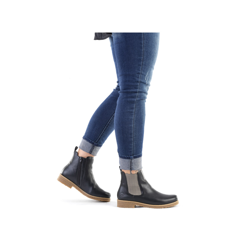 Rieker Artikelnummer 73564-00 Rieker Damen Chelsea Boots Tiefschwarz