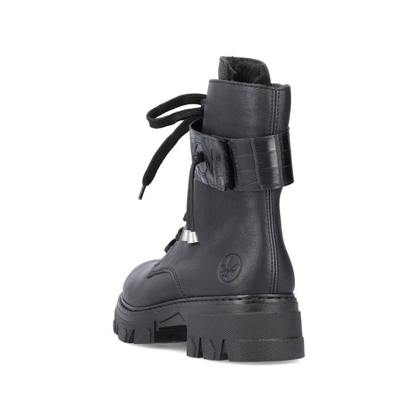 Rieker Artikelnummer 74613-00 Rieker Damen Biker Boots Tiefschwarz
