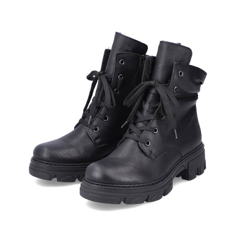 Rieker Artikelnummer 74624-00 Rieker Damen Biker Boots nachtschwarz