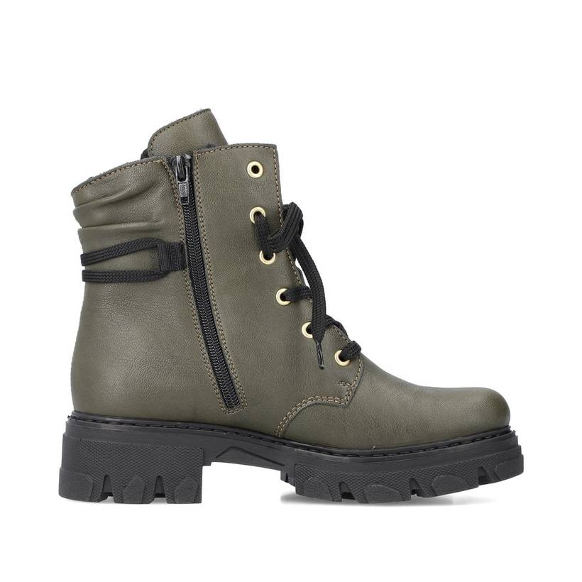 Rieker Artikelnummer 74624-54 Rieker Damen Biker Boots Khakigrün
