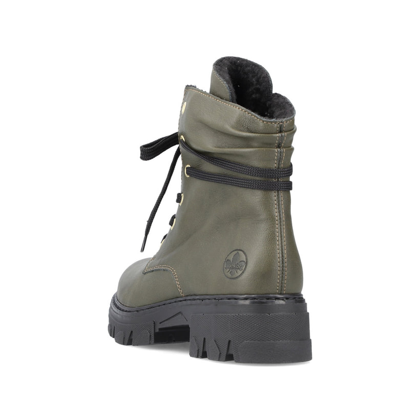 Rieker Artikelnummer 74624-54 Rieker Damen Biker Boots Khakigrün