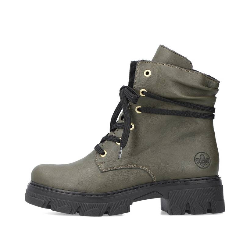 Rieker Artikelnummer 74624-54 Rieker Damen Biker Boots khakigrün