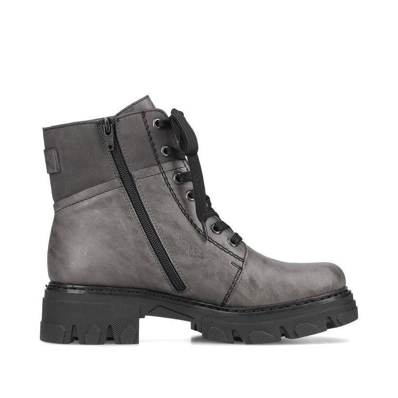 Rieker Artikelnummer 74644-45 Rieker Damen Biker Boots Mondgrau