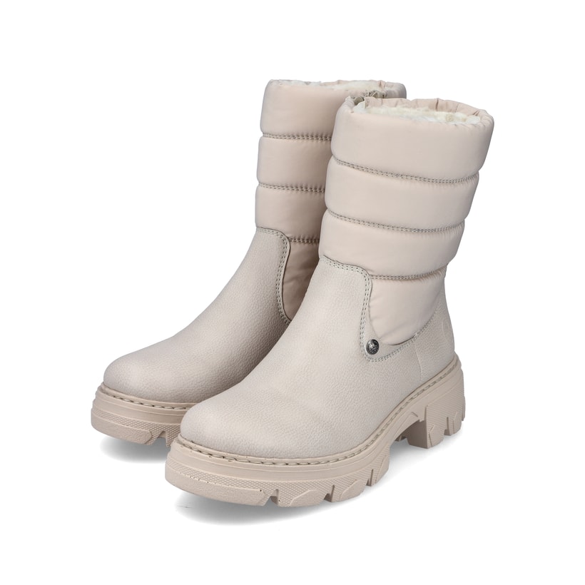 Rieker Artikelnummer 74670-60 Rieker Damen Kurzstiefel Hellbeige