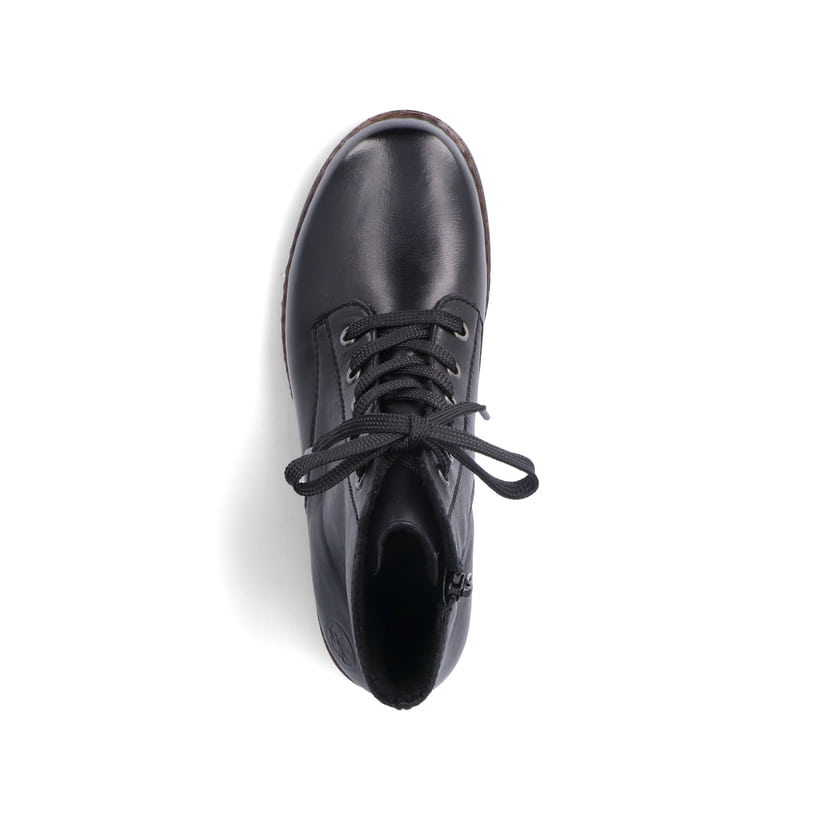 Rieker Artikelnummer 75130-00 Rieker Damen Schnürstiefel Nachtschwarz