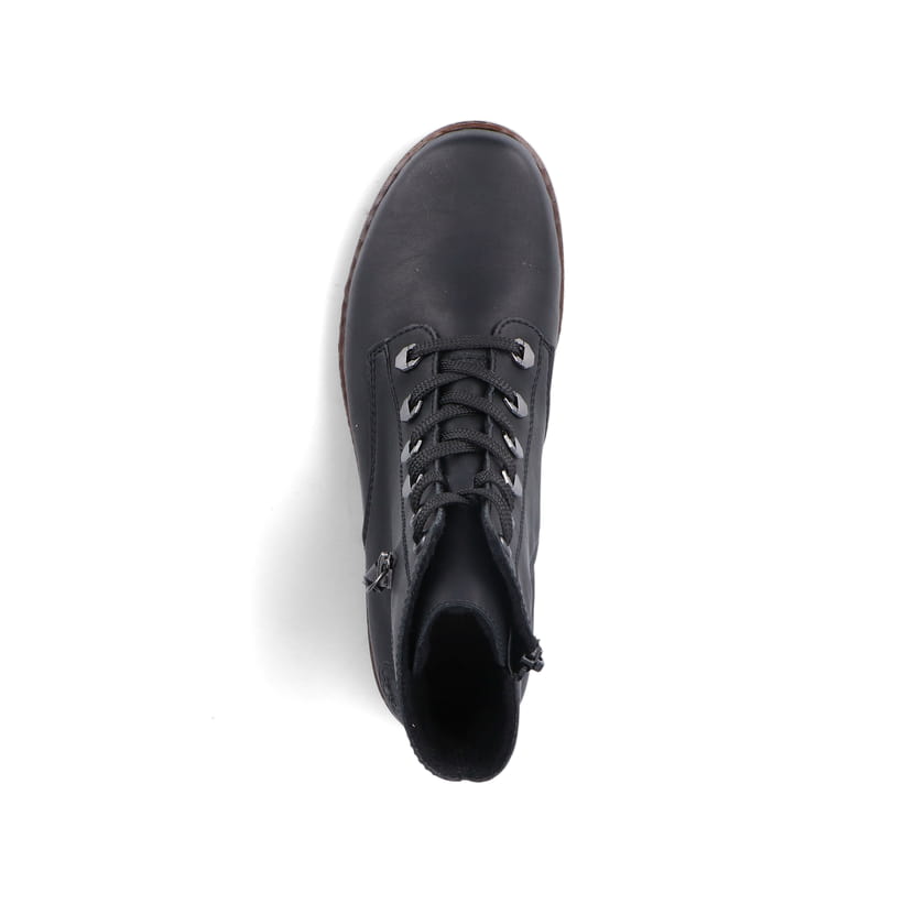 Rieker Artikelnummer 75142-01 Rieker Damen Schnürstiefel Carbonschwarz