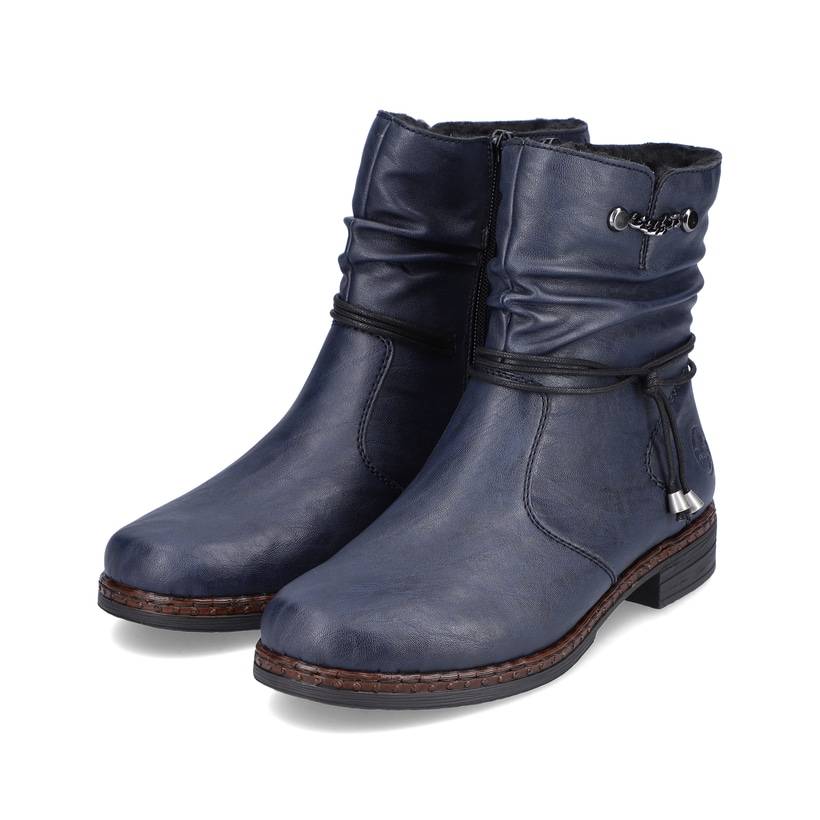Rieker Artikelnummer 75160-14 Rieker Damen Kurzstiefel marineblau