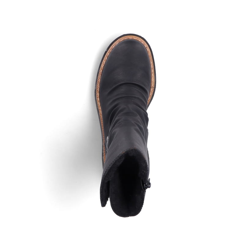 Rieker Artikelnummer 75650-00 Rieker Damen Kurzstiefel Asphaltschwarz