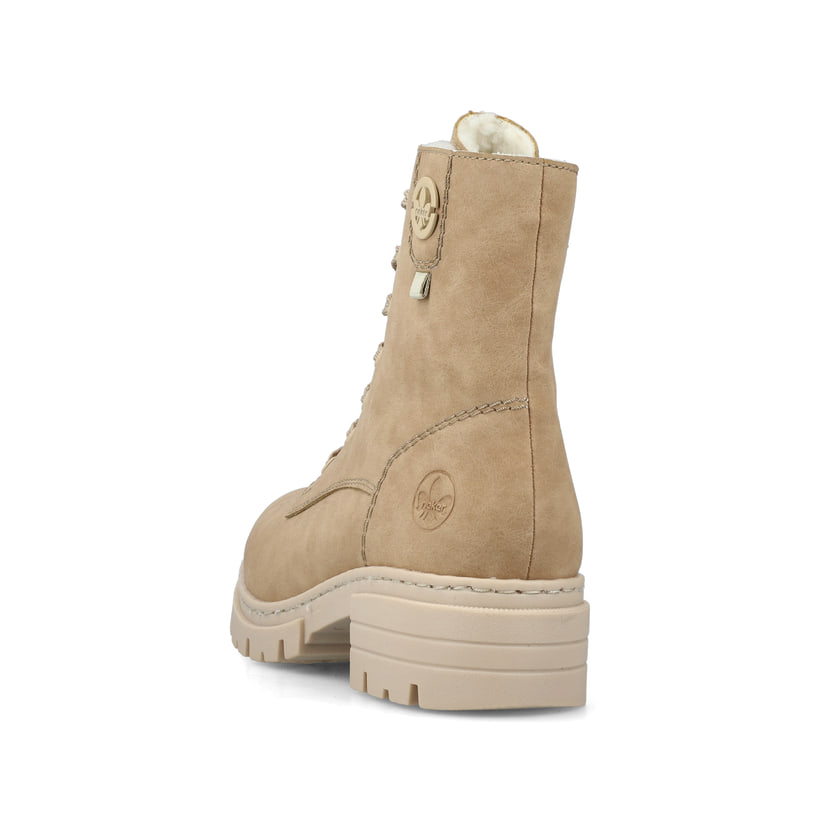 Rieker Artikelnummer 76843-61 Rieker Damen Schnürstiefel Braunbeige