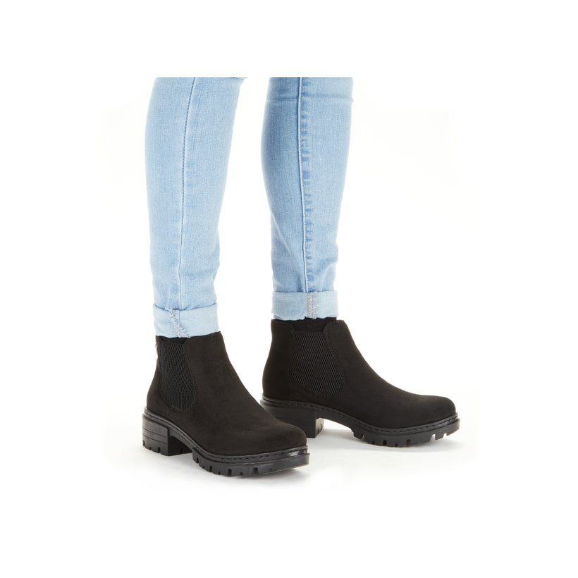 Rieker Artikelnummer 76884-00 Rieker Damen Chelsea Boots Tiefschwarz