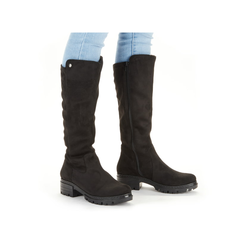 Rieker Artikelnummer 76890-00 Rieker Damen Hochschaftstiefel Tiefschwarz