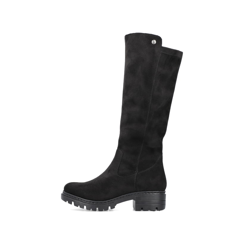 Rieker Artikelnummer 76890-00 Rieker Damen Hochschaftstiefel Tiefschwarz
