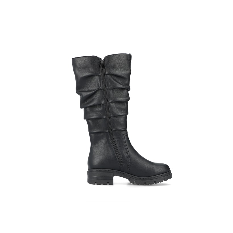 Rieker Artikelnummer 76891-00 Rieker Damen Hochschaftstiefel Nachtschwarz