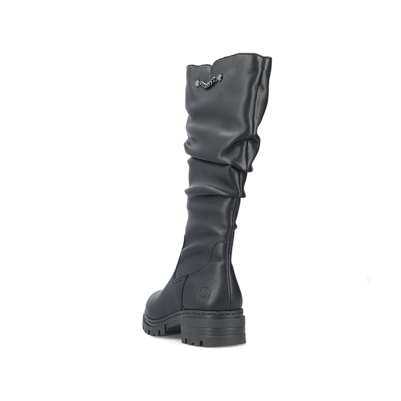 Rieker Artikelnummer 76891-00 Rieker Damen Hochschaftstiefel Nachtschwarz