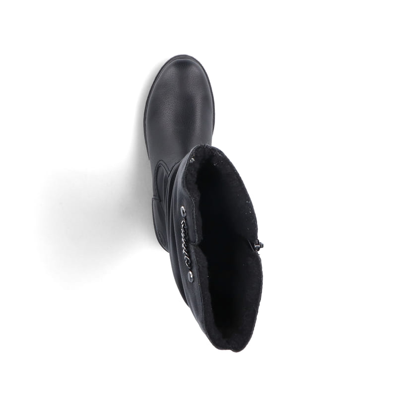 Rieker Artikelnummer 76891-00 Rieker Damen Hochschaftstiefel Nachtschwarz