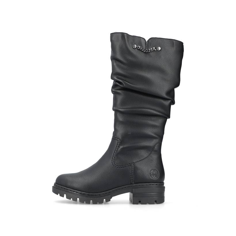 Rieker Artikelnummer 76891-00 Rieker Damen Hochschaftstiefel nachtschwarz