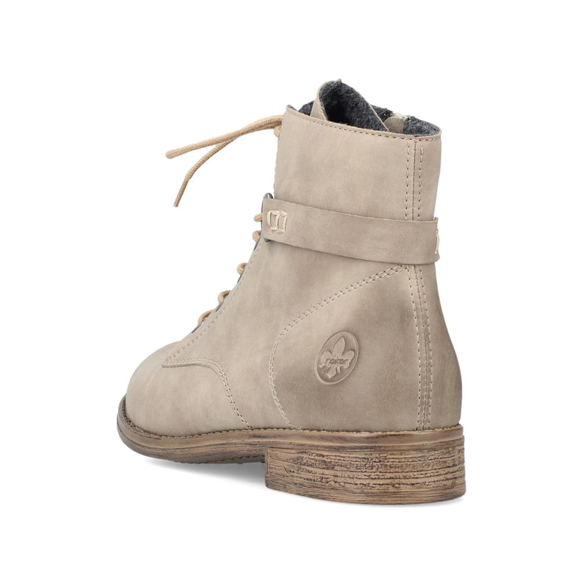 Rieker Artikelnummer 77421-64 Rieker Damen Schnürstiefel Sandbeige