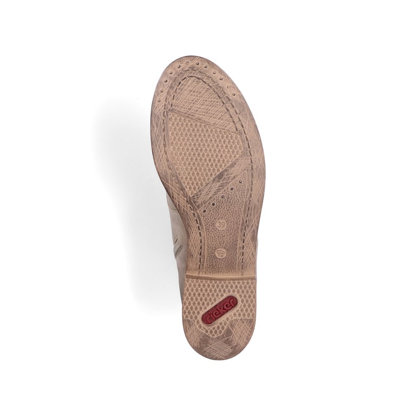 Rieker Artikelnummer 77421-64 Rieker Damen Schnürstiefel Sandbeige