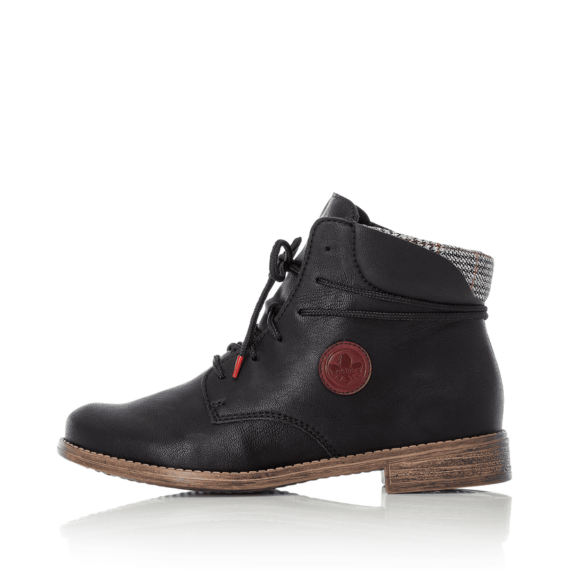 Rieker Artikelnummer 77431-00 Rieker Damen Schnürstiefel tiefschwarz