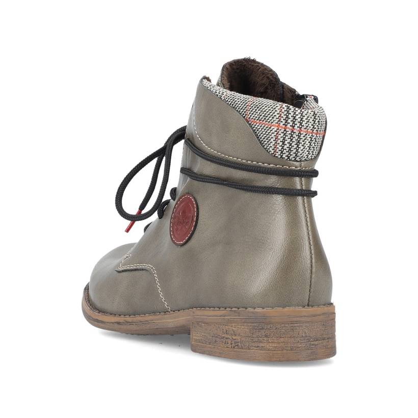 Rieker Artikelnummer 77431-54 Rieker Damen Schnürstiefel Graugrün