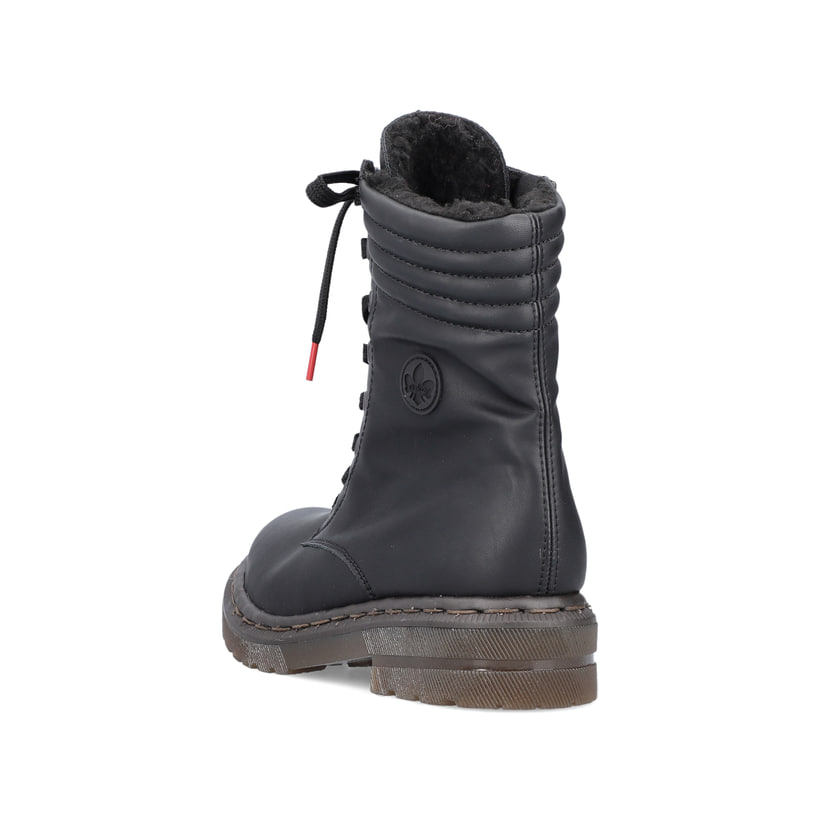 Rieker Artikelnummer 78203-00 Rieker Damen Schnürstiefel Tiefschwarz