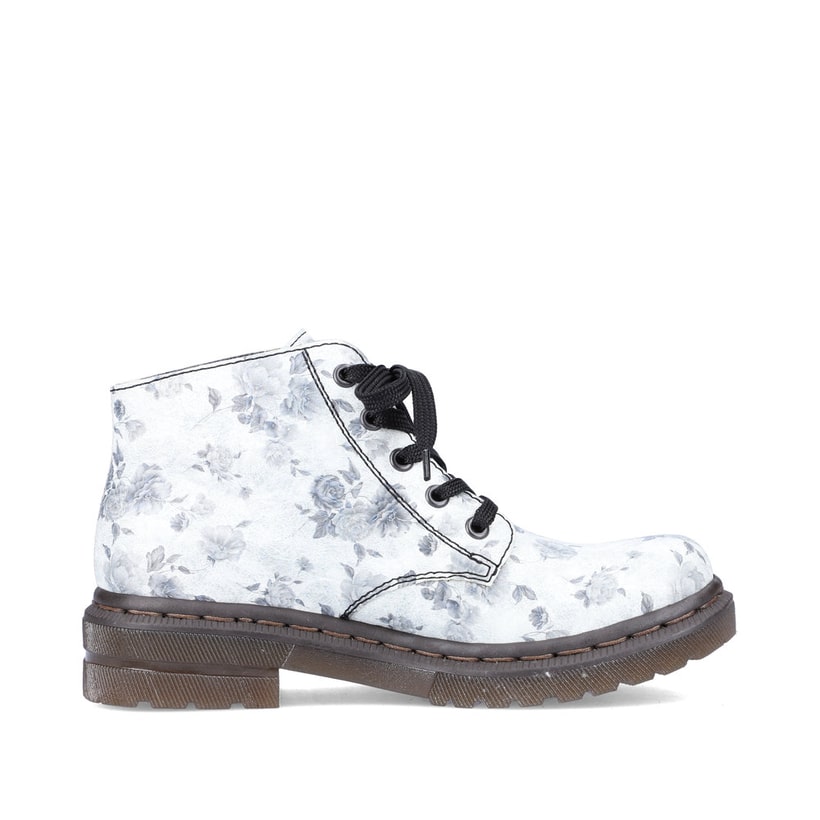 Rieker Artikelnummer 78232-90 Rieker Damen Biker Boots Silberweiß