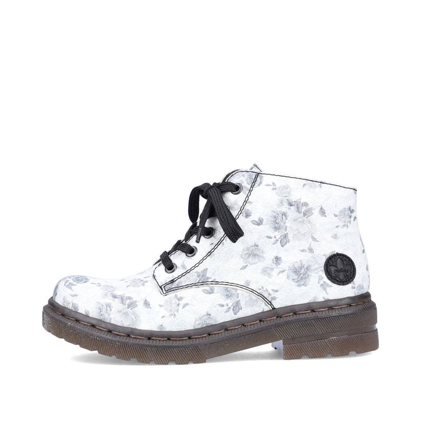 Rieker Artikelnummer 78232-90 Rieker Damen Biker Boots silberweiß