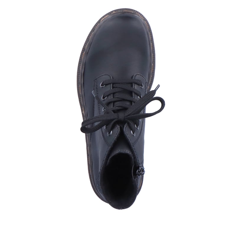 Rieker Artikelnummer 78240-00 Rieker Damen Schnürstiefel Carbonschwarz