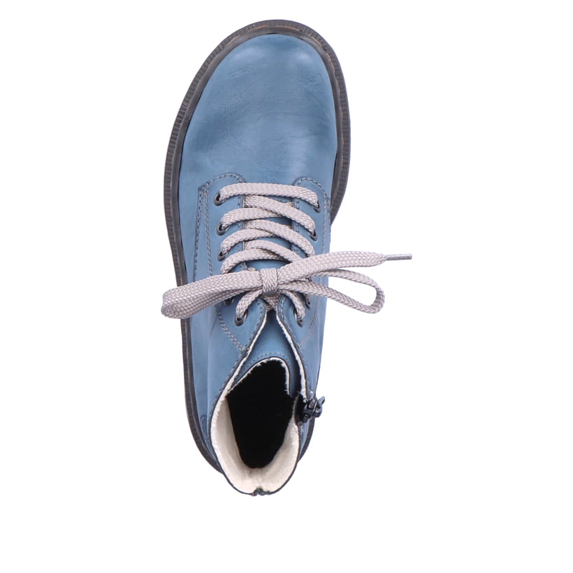 Rieker Artikelnummer 78240-14 Rieker Damen Schnürstiefel Himmelblau
