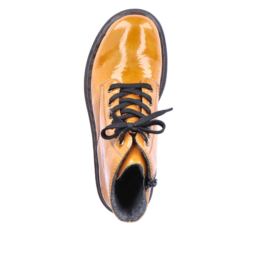 Rieker Artikelnummer 78240-68 Rieker Damen Schnürstiefel Glanzgelb