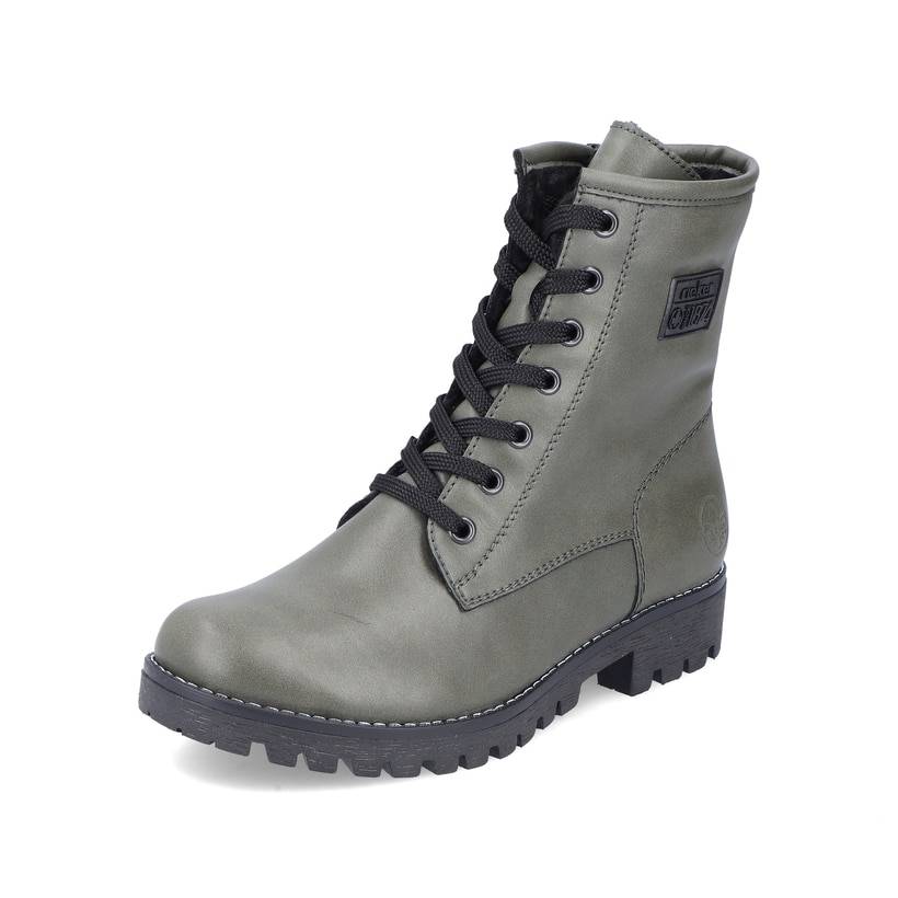 Rieker Artikelnummer 78510-54 Rieker Damen Biker Boots Graugrün