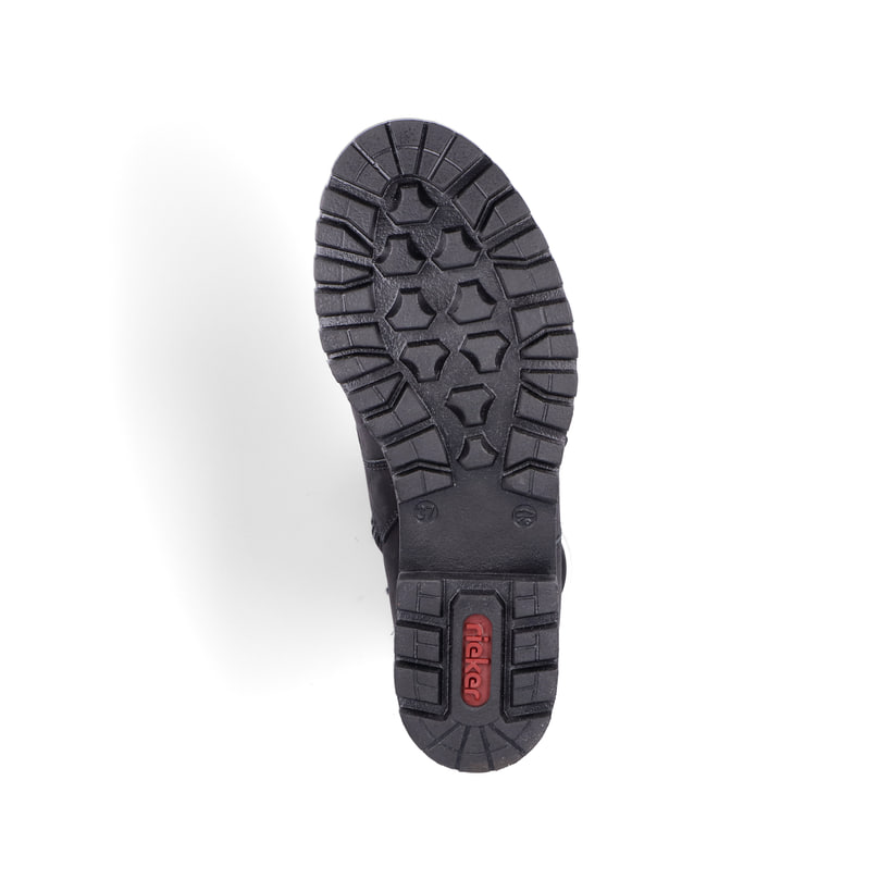 Rieker Artikelnummer 78523-01 Rieker Damen Biker Boots Tiefschwarz