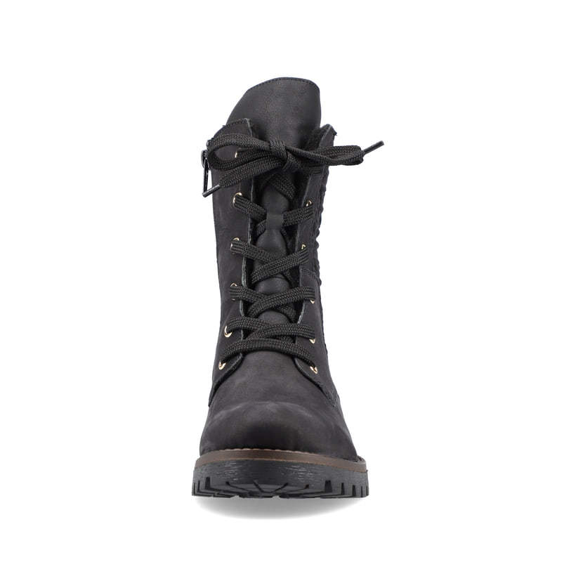 Rieker Artikelnummer 78523-01 Rieker Damen Biker Boots Tiefschwarz