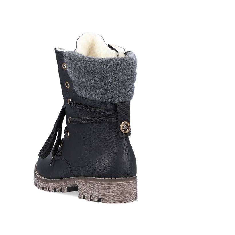 Rieker Artikelnummer 78531-00 Rieker Damen Schnürstiefel Nachtschwarz