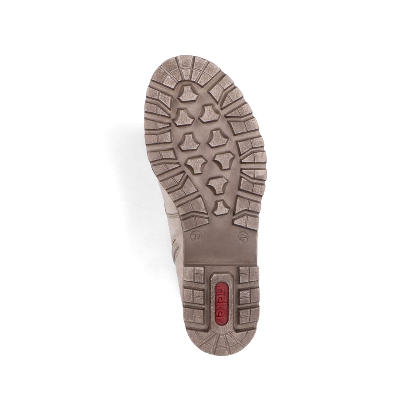 Rieker Artikelnummer 78538-60 Rieker Damen Schnürstiefel Hellbeige