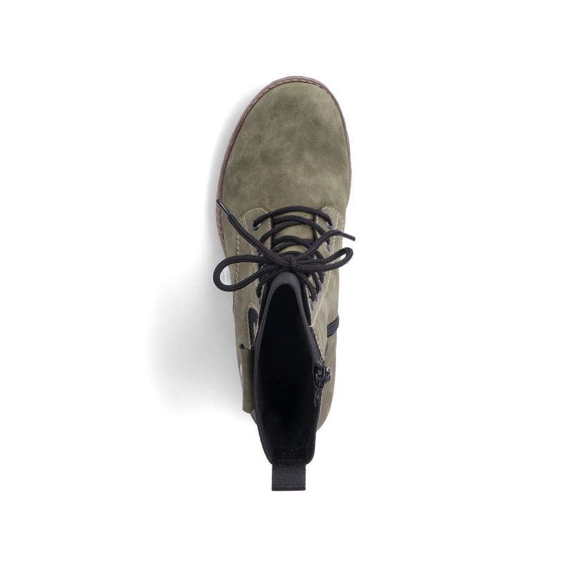 Rieker Artikelnummer 78540-54 Rieker Damen Schnürstiefel Laubgrün