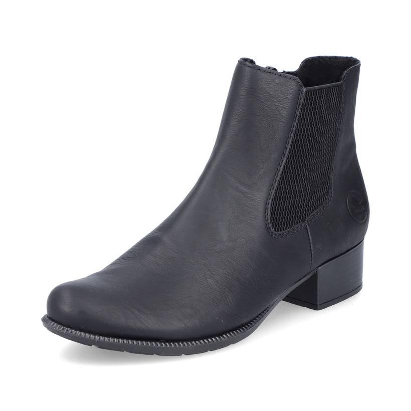 Rieker Artikelnummer 78600-01 Rieker Damen Chelsea Boots Mitternachtsschwarz
