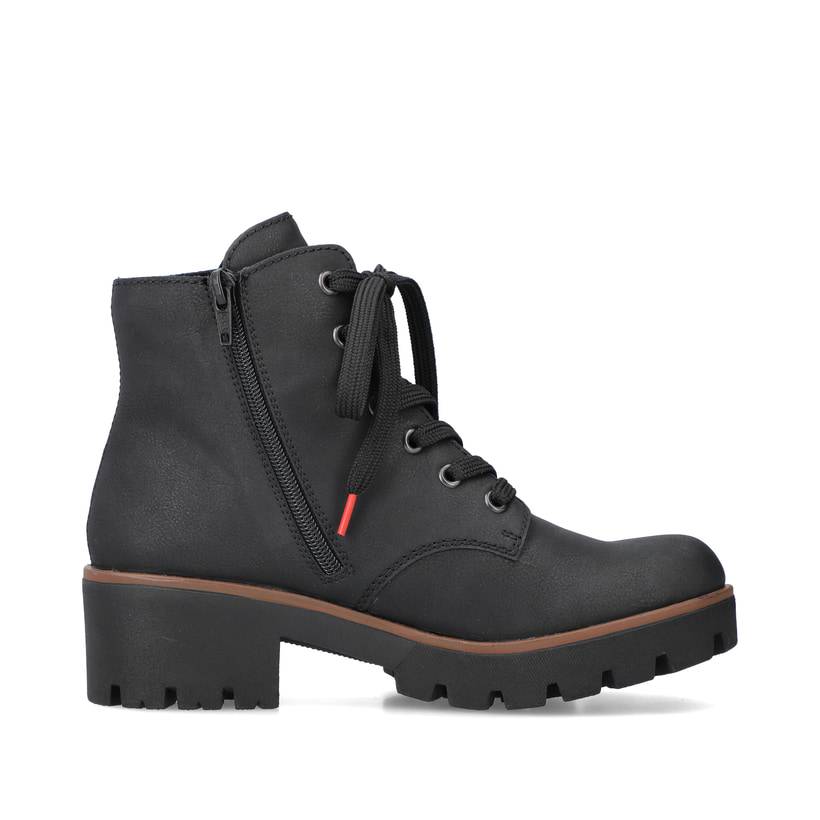Rieker Artikelnummer 79240-00 Rieker Damen Schnürstiefel Carbonschwarz