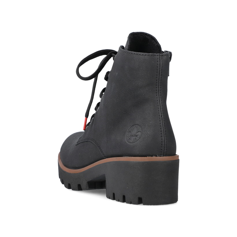 Rieker Artikelnummer 79240-00 Rieker Damen Schnürstiefel Carbonschwarz