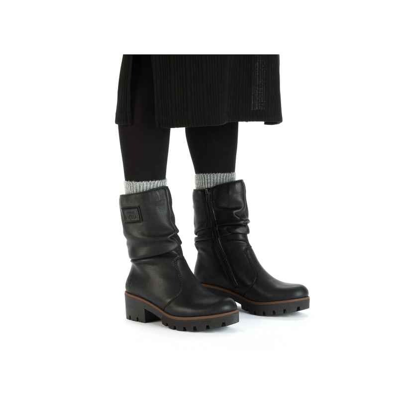 Rieker Artikelnummer 79260-00 Rieker Damen Kurzstiefel Nachtschwarz