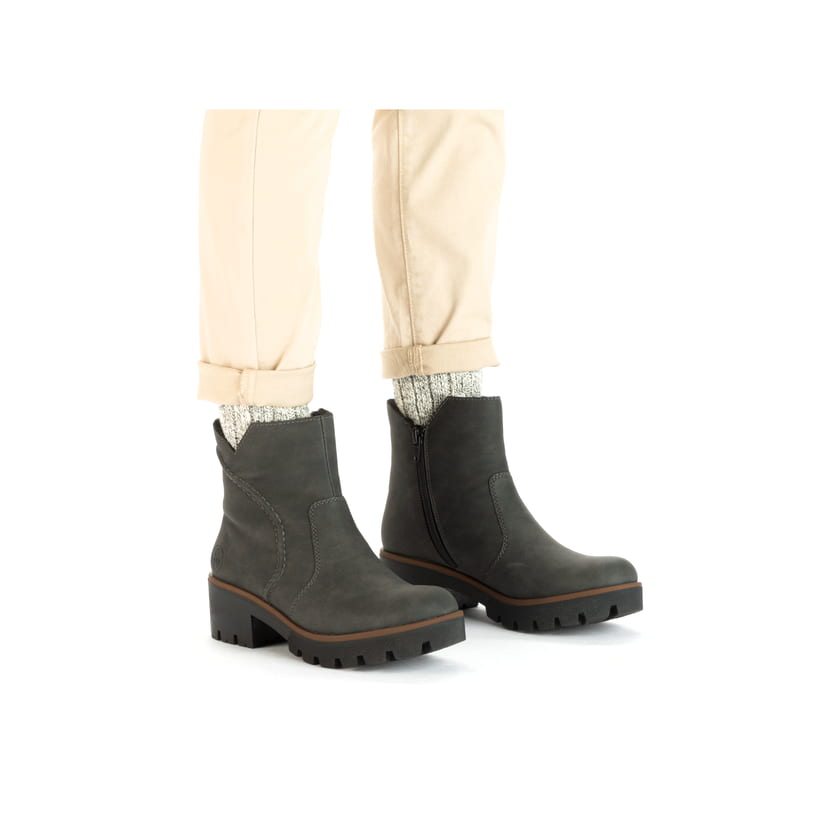 Rieker Artikelnummer 79261-45 Rieker Damen Kurzstiefel Dunkelgrau
