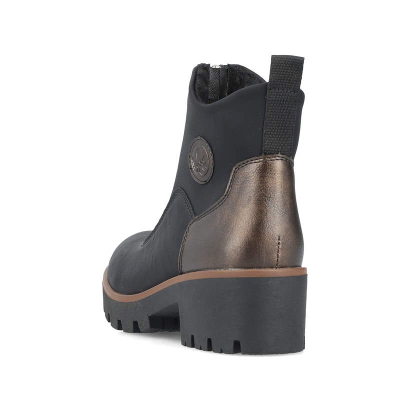 Rieker Artikelnummer 79281-00 Rieker Damen Stiefeletten Asphaltschwarz